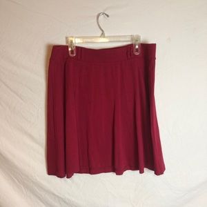 Burgundy skirt